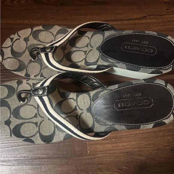 Coach wedge flip flops - Picture 5 of 10